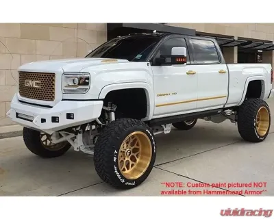Hammerhead Armor Low Profile Front Black Bumper (Non-Winch) GMC Sierra 2500 | 3500 2015-2018 - 600-56-0416