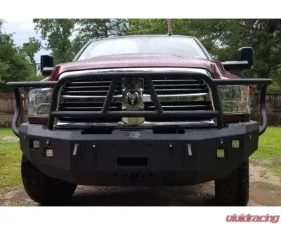 Hammerhead Armor RAM Front Winch Bumper Full Brushguard For 10-18 RAM 2500-5500 Black Steel X-Series - 600-56-0433