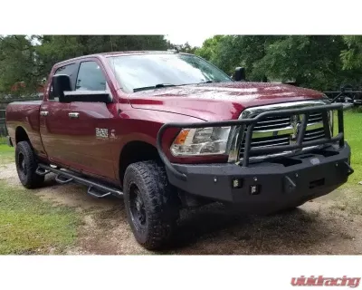 Hammerhead Armor RAM Front Winch Bumper Full Brushguard For 10-18 RAM 2500-5500 Black Steel X-Series - 600-56-0433