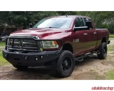 Hammerhead Armor RAM Front Winch Bumper Full Brushguard For 10-18 RAM 2500-5500 Black Steel X-Series - 600-56-0433