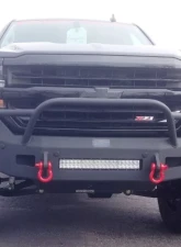 Hammerhead Armor Low Profile Pre-Runner Front Black Bumper (Non-Winch) Chevrolet Silverado 1500 2016-2018                                     - 600-56-0434 - Image 3