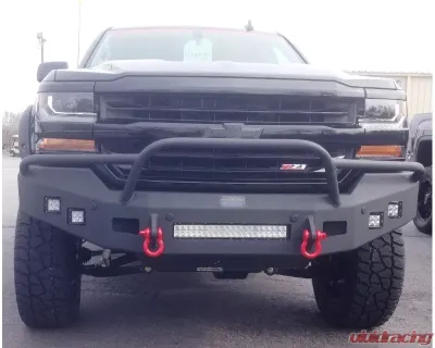 Hammerhead Armor Low Profile Pre-Runner Front Black Bumper (Non-Winch) Chevrolet Silverado 1500 2016-2018 - 600-56-0434