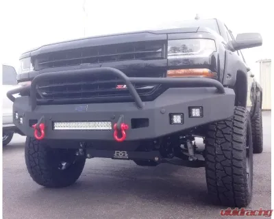 Hammerhead Armor Low Profile Pre-Runner Front Black Bumper (Non-Winch) Chevrolet Silverado 1500 2016-2018 - 600-56-0434
