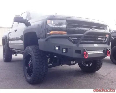 Hammerhead Armor Low Profile Pre-Runner Front Black Bumper (Non-Winch) Chevrolet Silverado 1500 2016-2018 - 600-56-0434