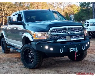 Hammerhead Armor RAM Front Winch Bumper Pre Runner For 10-18 RAM 2500-5500 Black Steel - 600-56-0435