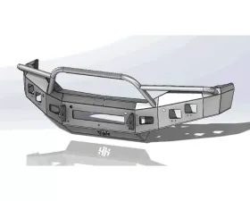 Hammerhead Armor Low Profile Pre-Runner Front Black Bumper (Non-Winch) GMC Sierra 1500 2016-2018