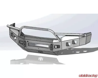Hammerhead Armor Low Profile Pre-Runner Front Black Bumper (Non-Winch) GMC Sierra 1500 2016-2018 - 600-56-0436