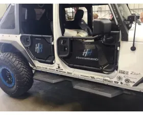 Hammerhead Armor Jeep JK Running Boards For 07-18 Wrangler JK 4 Door X Series Black