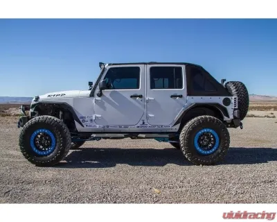 Hammerhead Armor Jeep JK Running Boards For 07-18 Wrangler JK 4 Door X Series Black - 600-56-0441