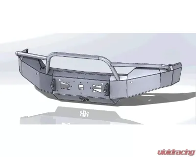 Hammerhead Armor Low Profile Fleet Pre-Runner Front Black Bumper (Non-Winch) Chevrolet Silverado 1500 2016-2018 - 600-56-0445