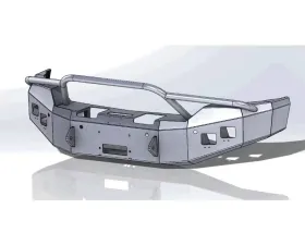 Hammerhead Armor Silverado Front Winch Bumper Pre Runner For 16-18 Silverado 1500 Black Steel