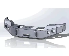 Hammerhead Armor Silverado Front Winch Bumper No Brushguard For 16-18 Silverado 1500 Black Steel