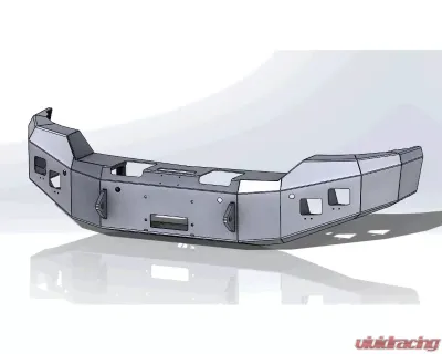 Hammerhead Armor Silverado Front Winch Bumper No Brushguard For 16-18 Silverado 1500 Black Steel - 600-56-0451