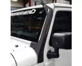 Hammerhead Armor Jeep JK A-Pillar 50 Inch Light Bar Mounts W/Logo For 07-18 Wrangler JK