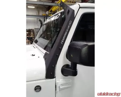 Hammerhead Armor Jeep JK A-Pillar 50 Inch Light Bar Mounts W/Logo For 07-18 Wrangler JK - 600-56-0459