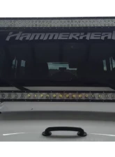 Hammerhead Armor Jeep JK 20 Inch Light Bar Hood Mounts For 07-18 Wrangler JK Black Steel                                     - 600-56-0461 - Image 2