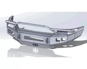 Hammerhead Armor Low Profile Pre-Runner Front Black Bumper (Non-Winch) GMC Sierra 2500 | 3500 2011-2014