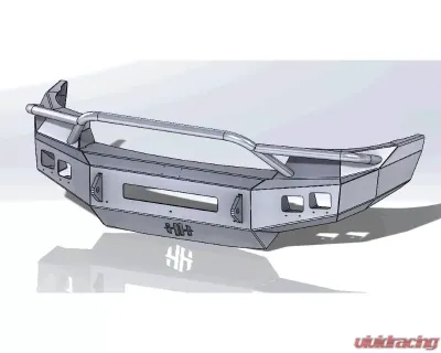 Hammerhead Armor Low Profile Pre-Runner Front Black Bumper (Non-Winch) GMC Sierra 2500 | 3500 2011-2014 - 600-56-0463