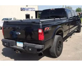 Hammerhead Armor F-250-450 Rear Bumper With Sensors Flush Mount For 99-16 Ford F-250-450 Black Steel