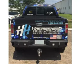 Hammerhead Armor F-150 Raptor Rear Bumper With Sensors Flush Mount Eco-Boost For 06-14 F-150 Raptor Black Steel