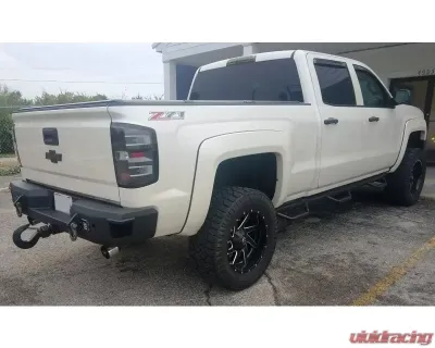 Hammerhead Armor Silverado/Sierra Rear Bumper With Sensors Flush Mount For 14-18 Silverado/Sierra 1500 Black - 600-56-0481