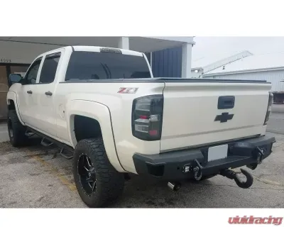 Hammerhead Armor Silverado/Sierra Rear Bumper With Sensors Flush Mount For 14-18 Silverado/Sierra 1500 Black - 600-56-0481