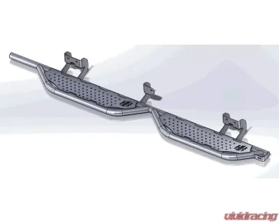 Hammerhead Armor Ford F-150 Running Boards Super Crew Cab Length For 09-14 Ford F-150 Black Steel - 600-56-0485