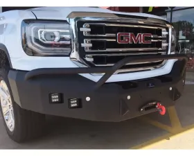 Hammerhead Armor Sierra Front Winch Bumper Pre Runner For 16-18 Sierra 1500 Black Steel