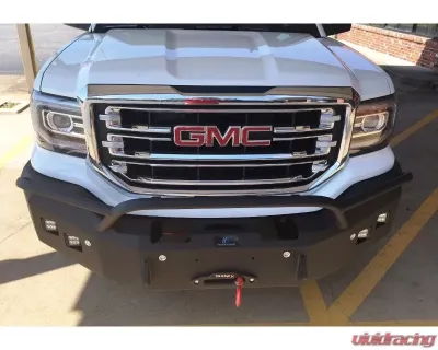 Hammerhead Armor Sierra Front Winch Bumper Pre Runner For 16-18 Sierra 1500 Black Steel - 600-56-0488