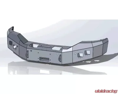 Hammerhead Armor Sierra Front Winch Bumper No Brushguard For 16-18 Sierra 1500 Black Steel - 600-56-0489