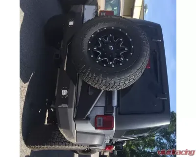 Hammerhead Armor Jeep JK Rear Bumper For 07-18 Wrangler JK Flush Mount Black - 600-56-0496