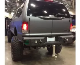 Hammerhead Armor Excursion Flush Mount Rear Bumper For 00-05 Ford Excursion Black Steel