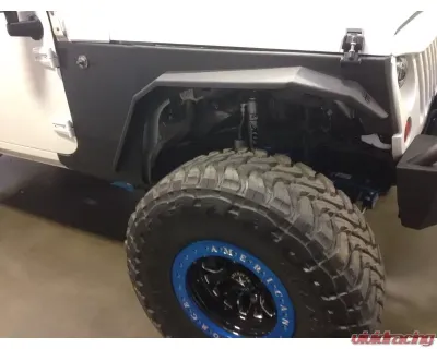 Hammerhead Armor Jeep JK Replacement Front Fenders For 07-18 Wrangler JK Black Steel - 600-56-0506