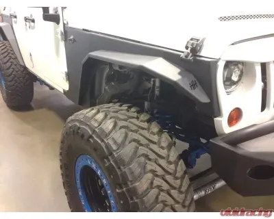 Hammerhead Armor Jeep JK Replacement Front Fenders For 07-18 Wrangler JK Black Steel - 600-56-0506