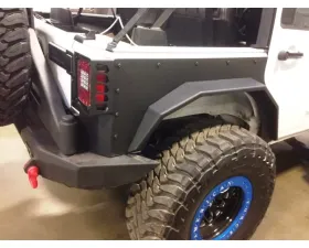 Hammerhead Armor Jeep JK Rear Fenders 07-18 Wrangler JK 4 Door Replacement Black Steel