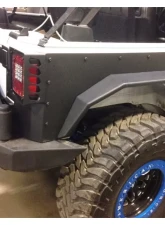 Hammerhead Armor Jeep JK Rear Fenders 07-18 Wrangler JK 4 Door Replacement Black Steel                                     - 600-56-0510 - Image 4
