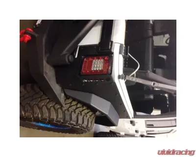Hammerhead Armor Jeep JK Replacement Rear Flares For 07-18 Wrangler JK Black Steel - 600-56-0513
