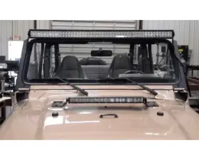 Hammerhead Armor Jeep TJ A-Pillar 50 Inch Light Bar Mounts For 97-06 Wrangler TJ Black Steel