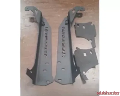 Hammerhead Armor Jeep TJ A-Pillar 50 Inch Light Bar Mounts For 97-06 Wrangler TJ Black Steel - 600-56-0515