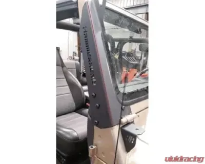 Hammerhead Armor Jeep TJ A-Pillar 50 Inch Light Bar Mounts For 97-06 Wrangler TJ Black Steel - 600-56-0515