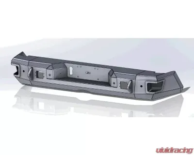 Hammerhead Armor Tundra Rear Bumper Flush Mount With Sensors For 14-18 Toyota Tundra Black Steel - 600-56-0517
