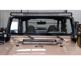 Hammerhead Armor Jeep TJ A-Pillar Pod Light Mounts For 97-06 Wrangler TJ Black Steel