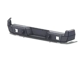 Hammerhead Armor Tacoma Rear Bumper Flush Mounted For 05-15 Toyota Tacoma Black Steel