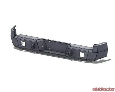 Hammerhead Armor Tacoma Rear Bumper Flush Mounted For 05-15 Toyota Tacoma Black Steel - 600-56-0521