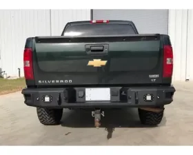 Hammerhead Armor Silverado/Sierra Rear Bumper With Sensors Flush Mount For 07-13 Silverado/Sierra 1500 Black Steel