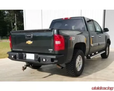Hammerhead Armor Silverado/Sierra Rear Bumper With Sensors Flush Mount For 07-13 Silverado/Sierra 1500 Black Steel - 600-56-0523