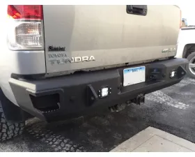 Hammerhead Armor Tundra Rear Bumper With Sensors Flush Mount 07-13 Tundra Black Steel