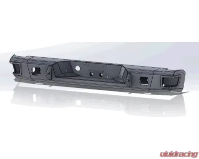 Hammerhead Armor RAM Rear Bumper Flush Mount For 03-09 RAM 1500-3500 Black Steel - 600-56-0529