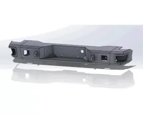 Hammerhead Armor Flush Mount Rear Bumper For 00-06 Tahoe/Suburban/Yukon Black Steel