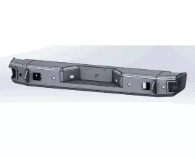 Hammerhead Armor Titan Rear Bumper With Sensors Flush Mount For 10-15 Nissan Titan Black Steel